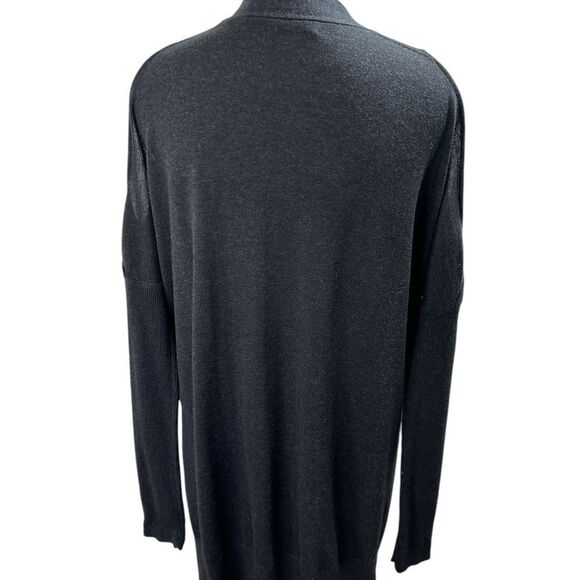 ALL SAINTS Reya Black Cold Shoulder Cardigan Sweater Size S Open Front - Picture 6 of 11